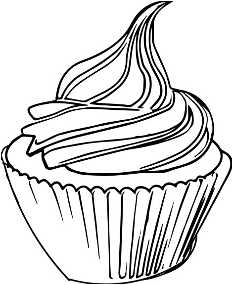 coloriage cupcake et dessin