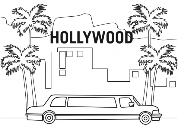 coloriage hollywood