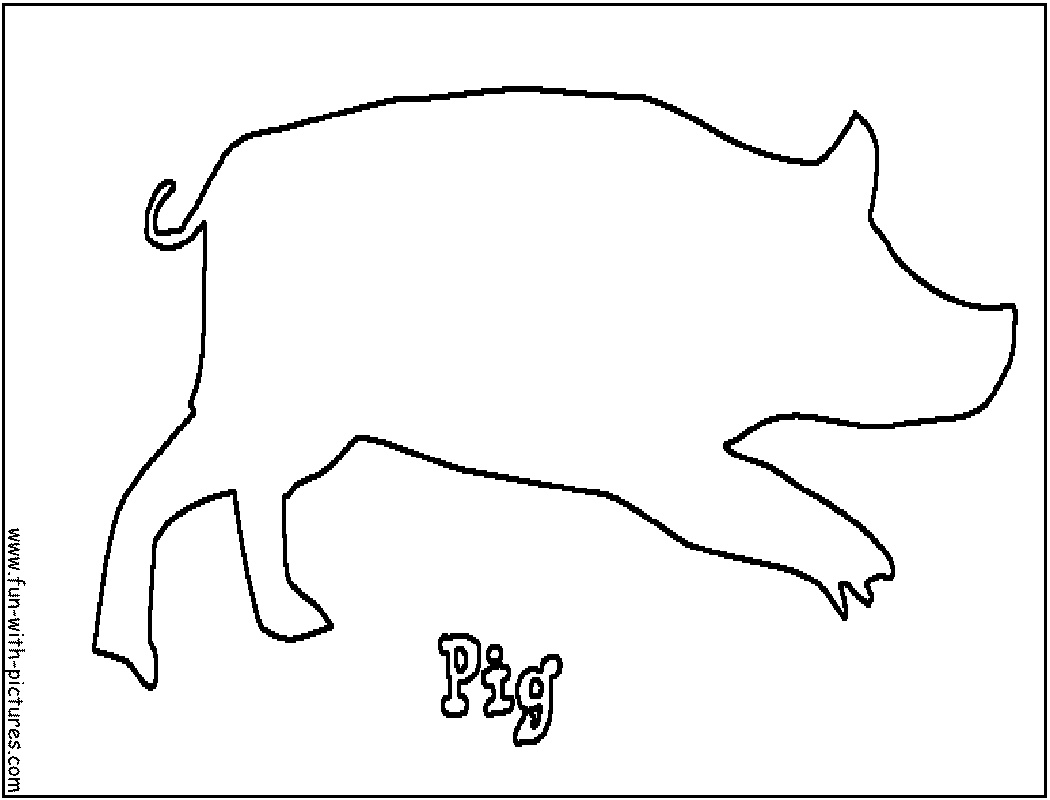 dessin a colorier cochon 2