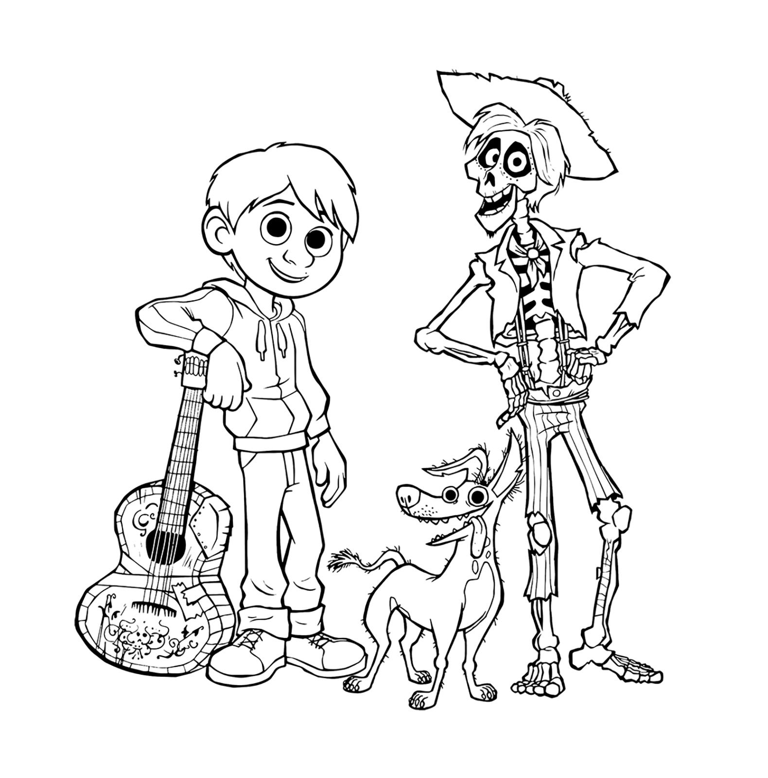 9 Wonneg l Coloriage Coco Disney Stock COLORIAGE