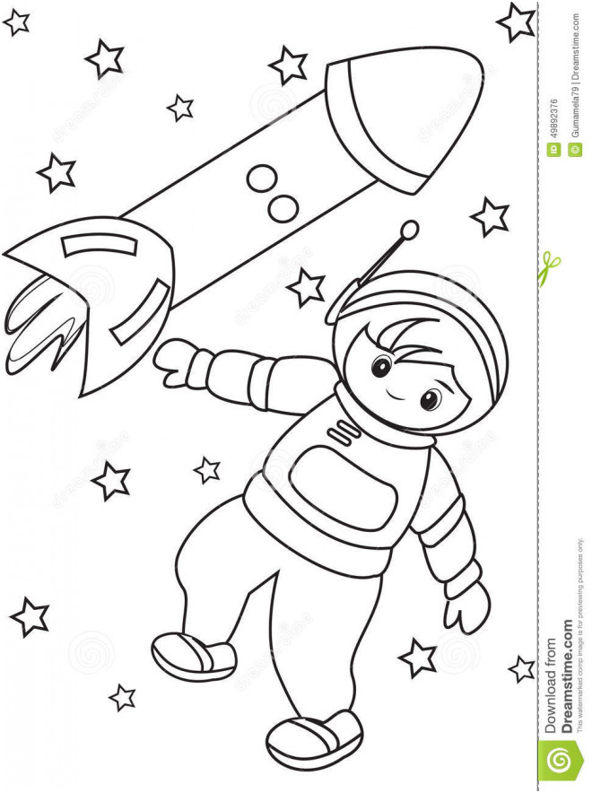 astronaute et fusee