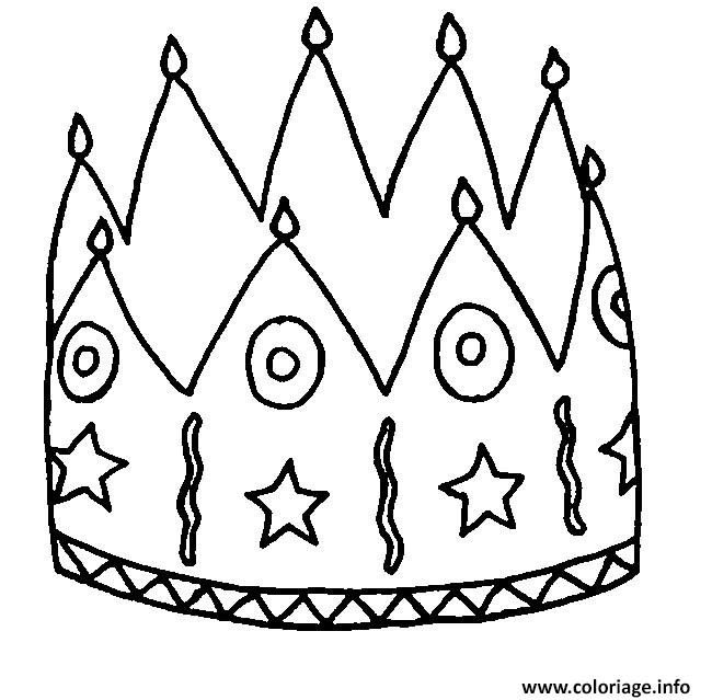 couronne des rois facile coloriage dessin