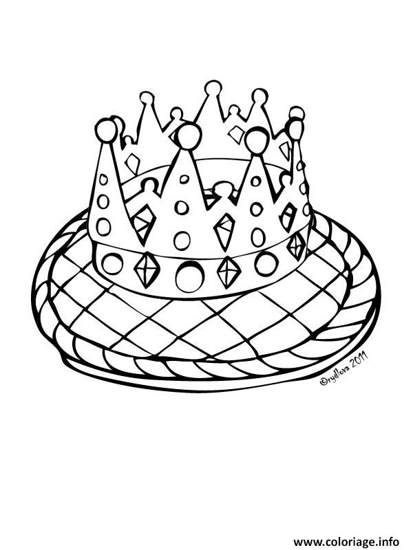 galette couronne rois coloriage dessin