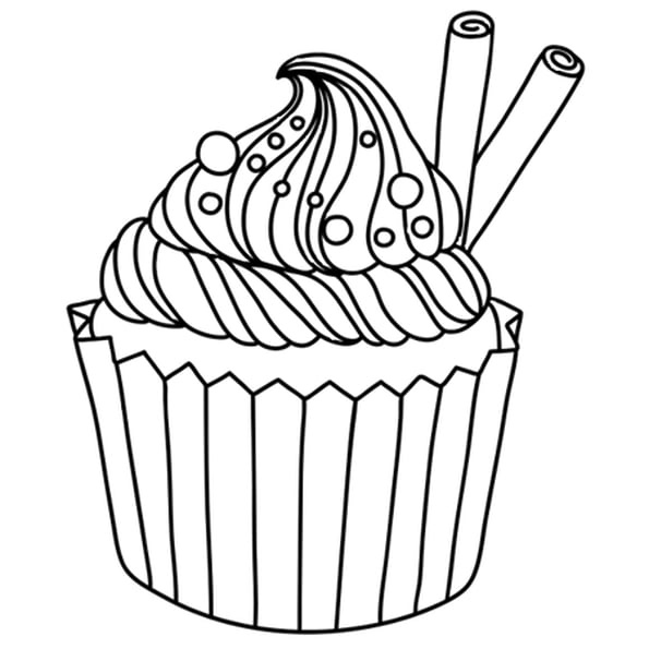 cup cake coloriage