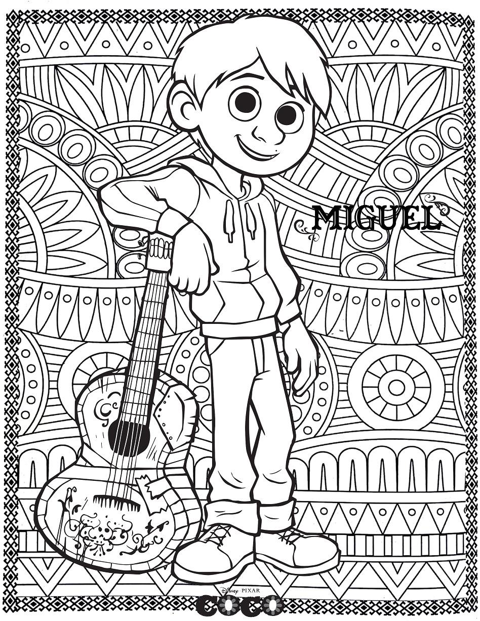 image=back to childhood coloring disney coco miguel 1