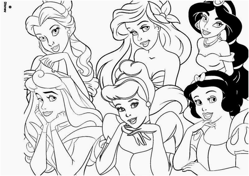 6 coloriage princesse disney