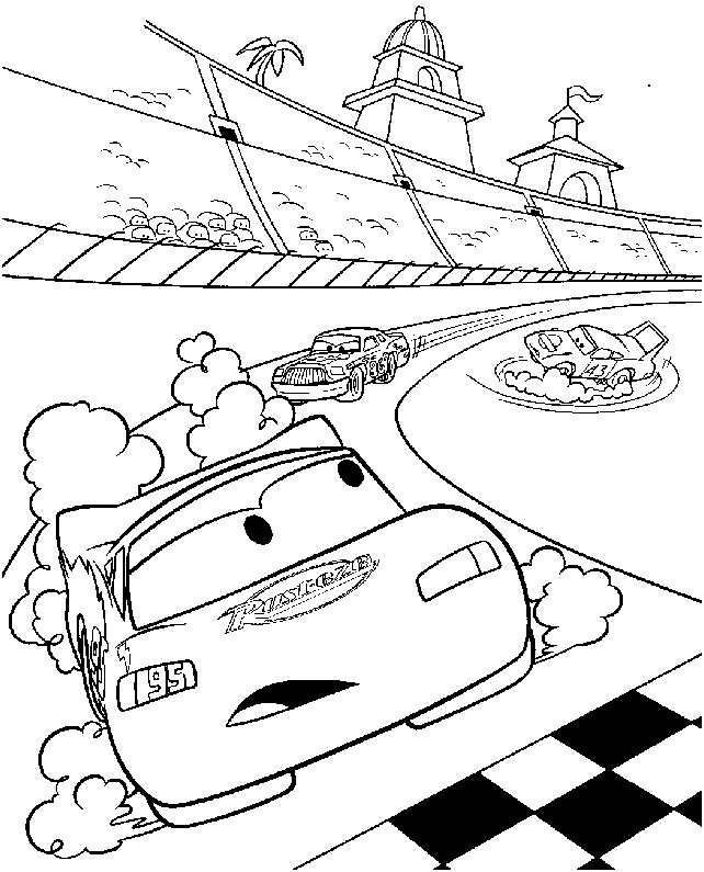 coloriage flash mcqueen 2