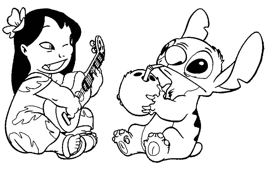 lilo stitch coloring pages