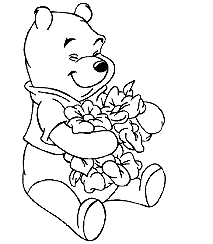 coloriage winnie lourson a imprimer gratuit