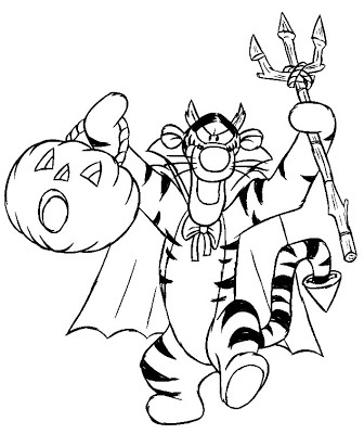 free disney halloween coloring pages