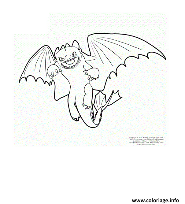 dragons le film how to train dragon night fury toothless dragon coloring page coloriage