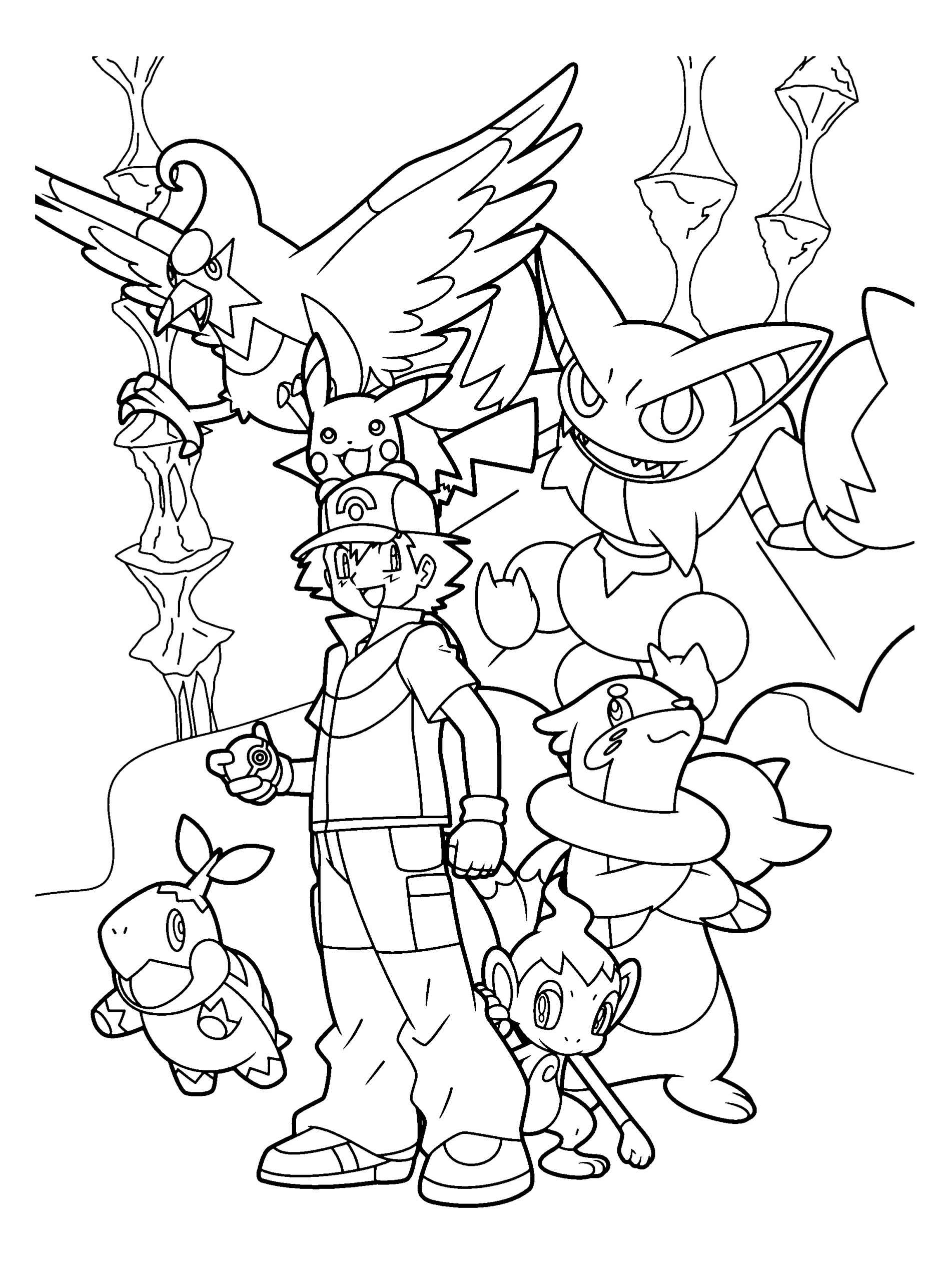 pokemon diamond pearl coloring pages 79