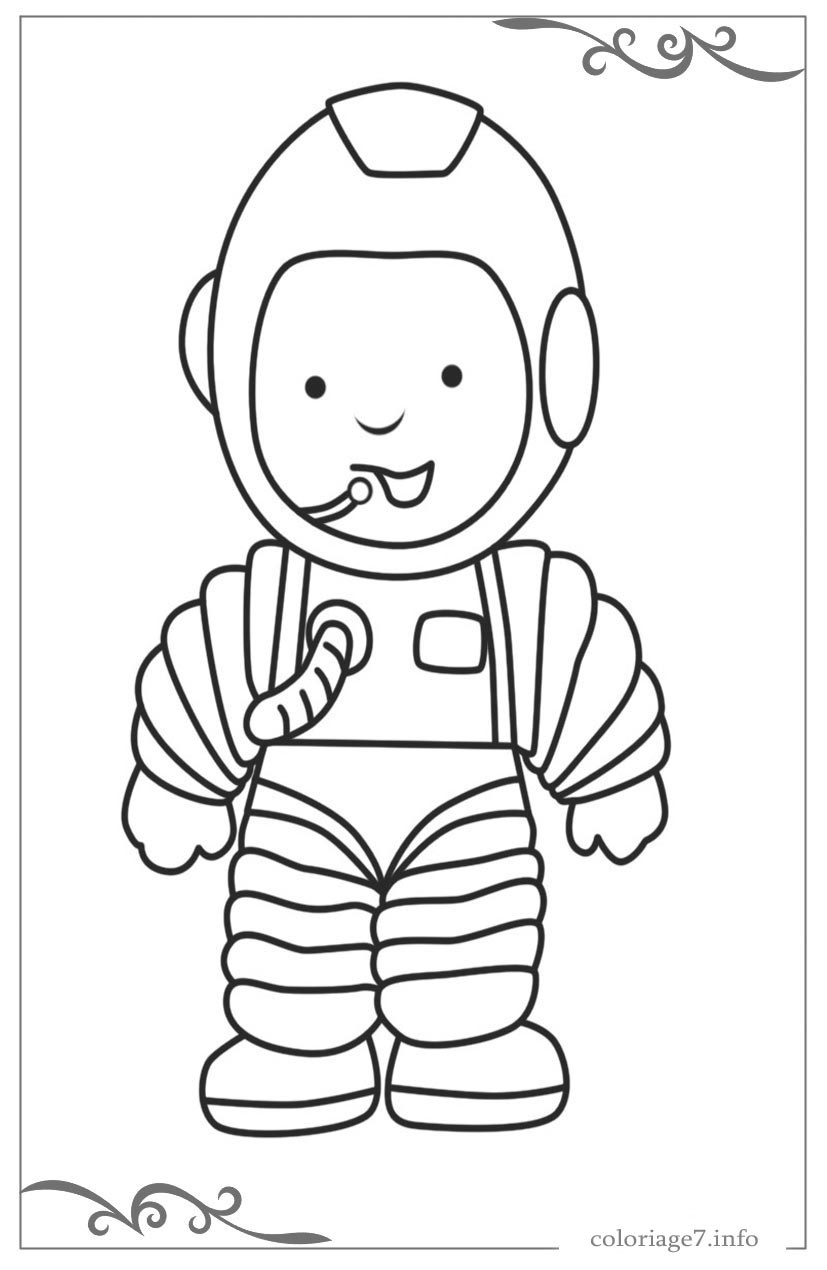 Astronautes coloriage 20