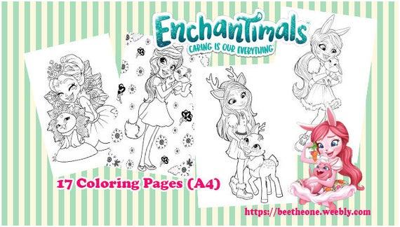 digital coloring images 17 pages a4
