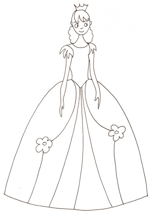 coloriage princesse