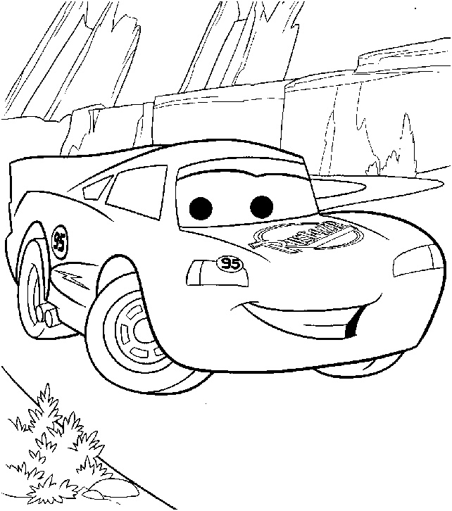 coloriage a dessiner flash mcqueen cars 2