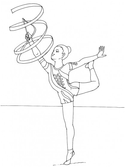 gymnastique rythmique avec corde