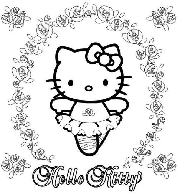 Coloriage Hello Kitty 6