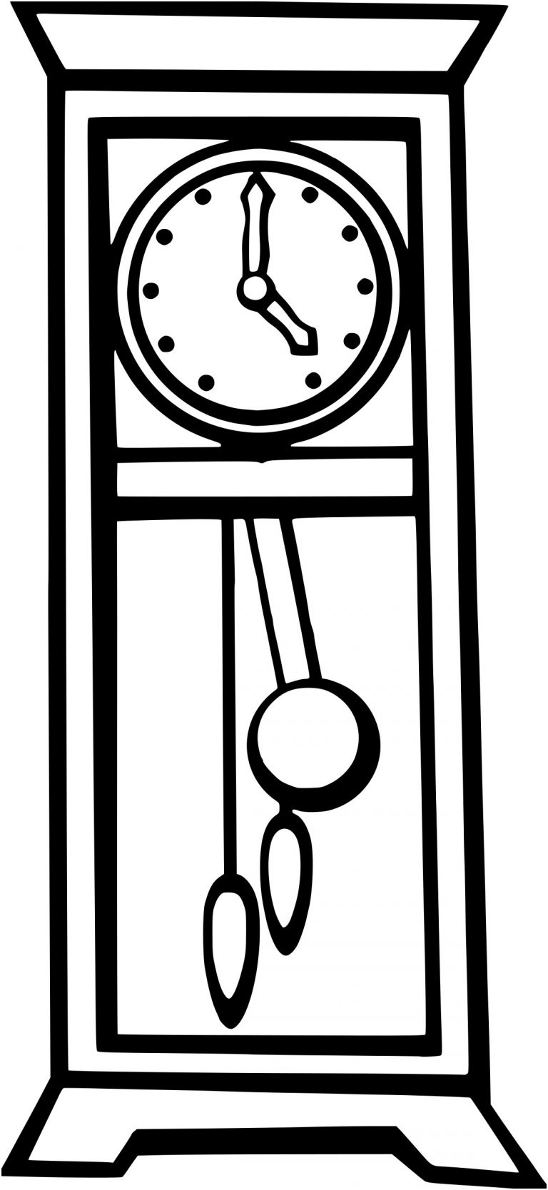coloriage horloge a imprimer interieur dessin d horloge