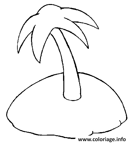 dessin simple palmier