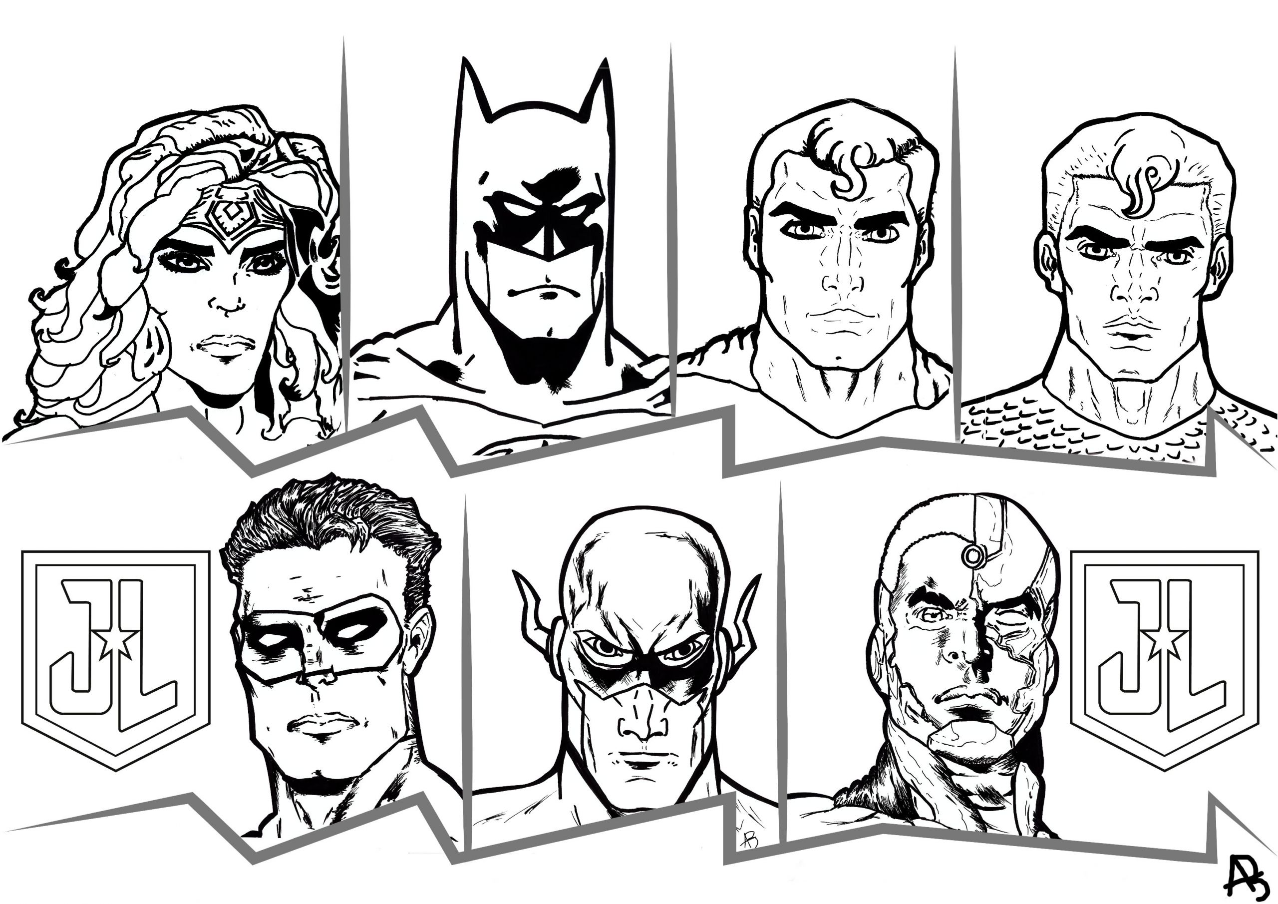 image=livres et ics Justice League coloriage 1