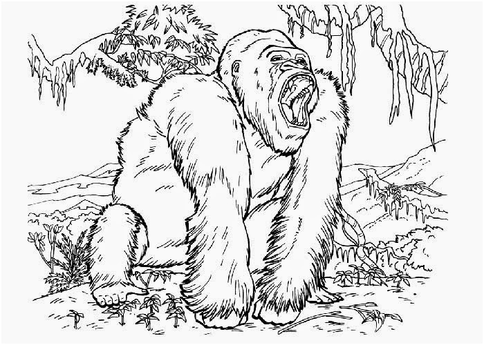 king kong coloring pages