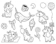 coloriage licorne kawaii en ligne gratuit imprimer avec et dessin colorier licorne kawaii 29 coloriage personnages et animaux kawaii dessin colorier licorne kawaii