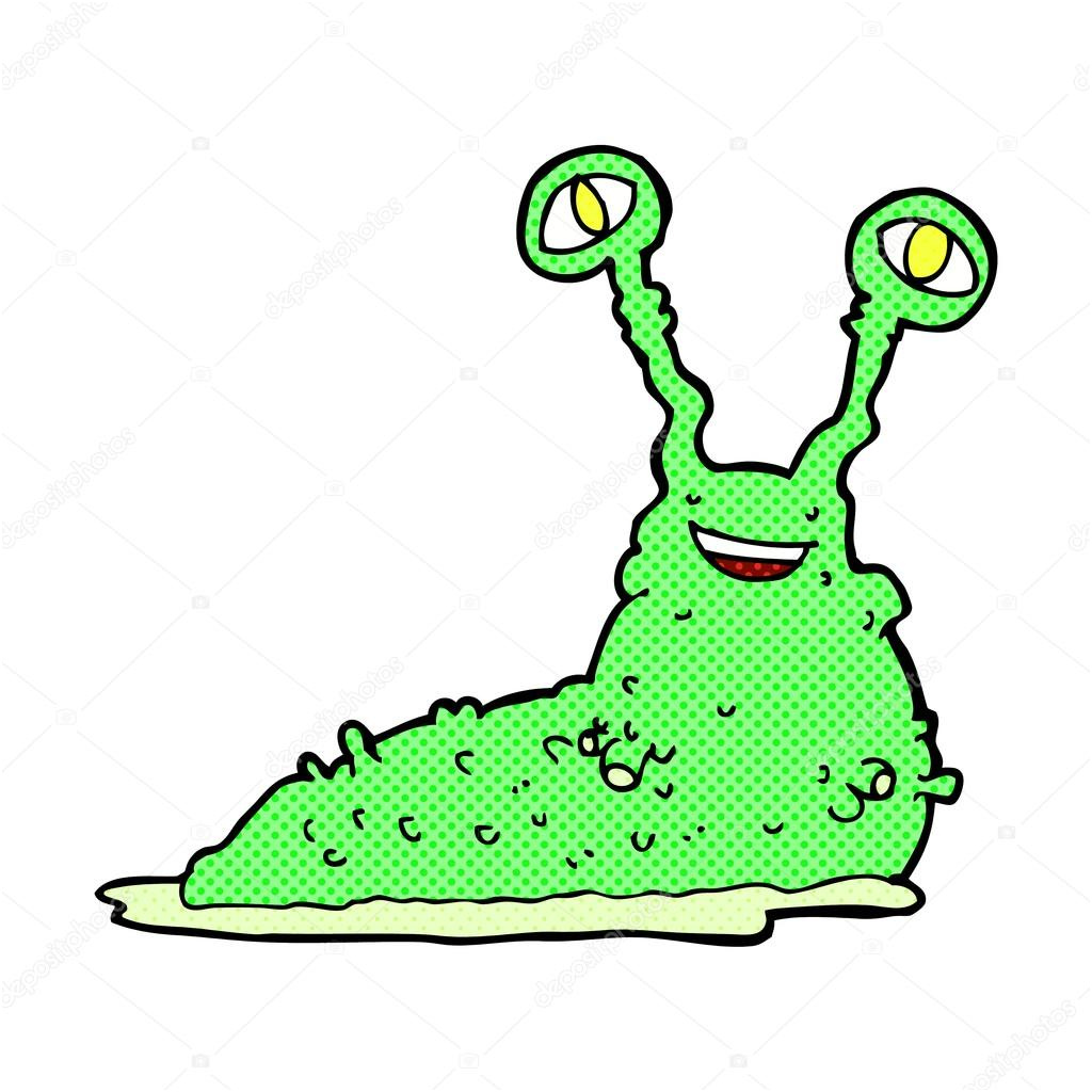 stock illustration ic cartoon slug