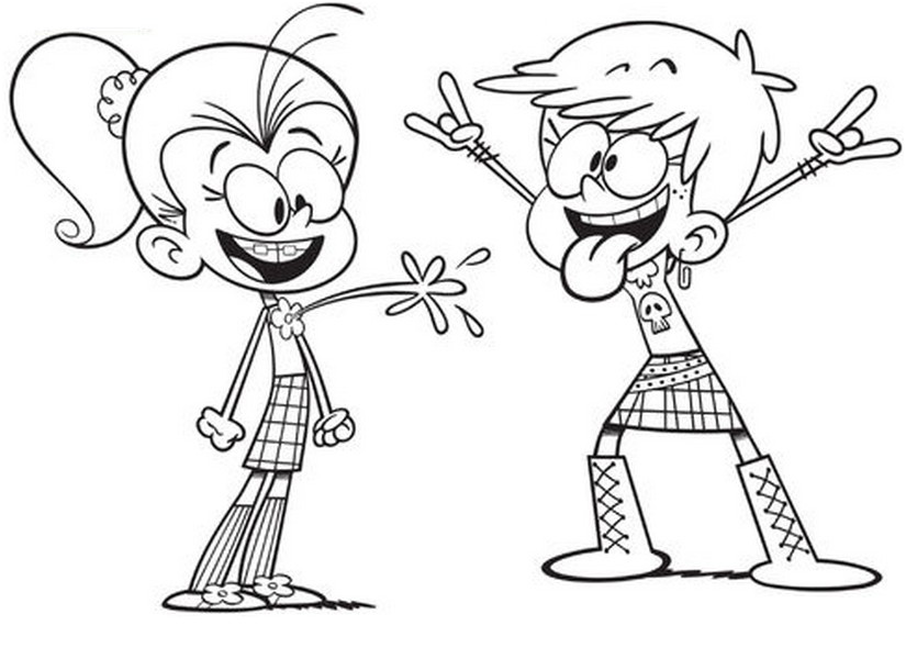loud house coloring pages for kids