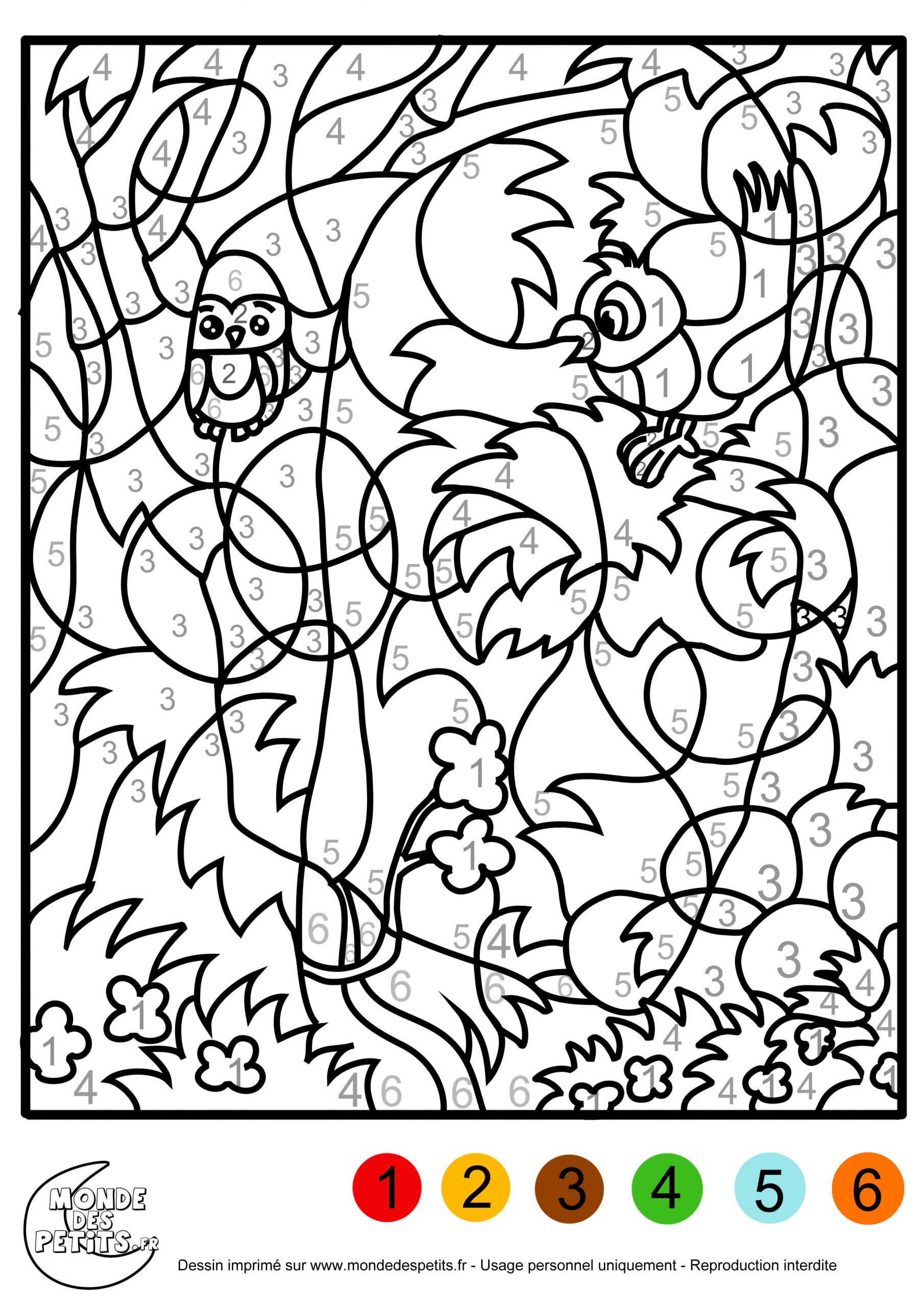 coloriage magique gs numeration