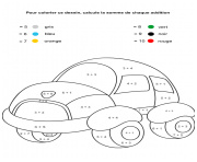magique voiture de course facile simple maternelle coloriage dessin 9822