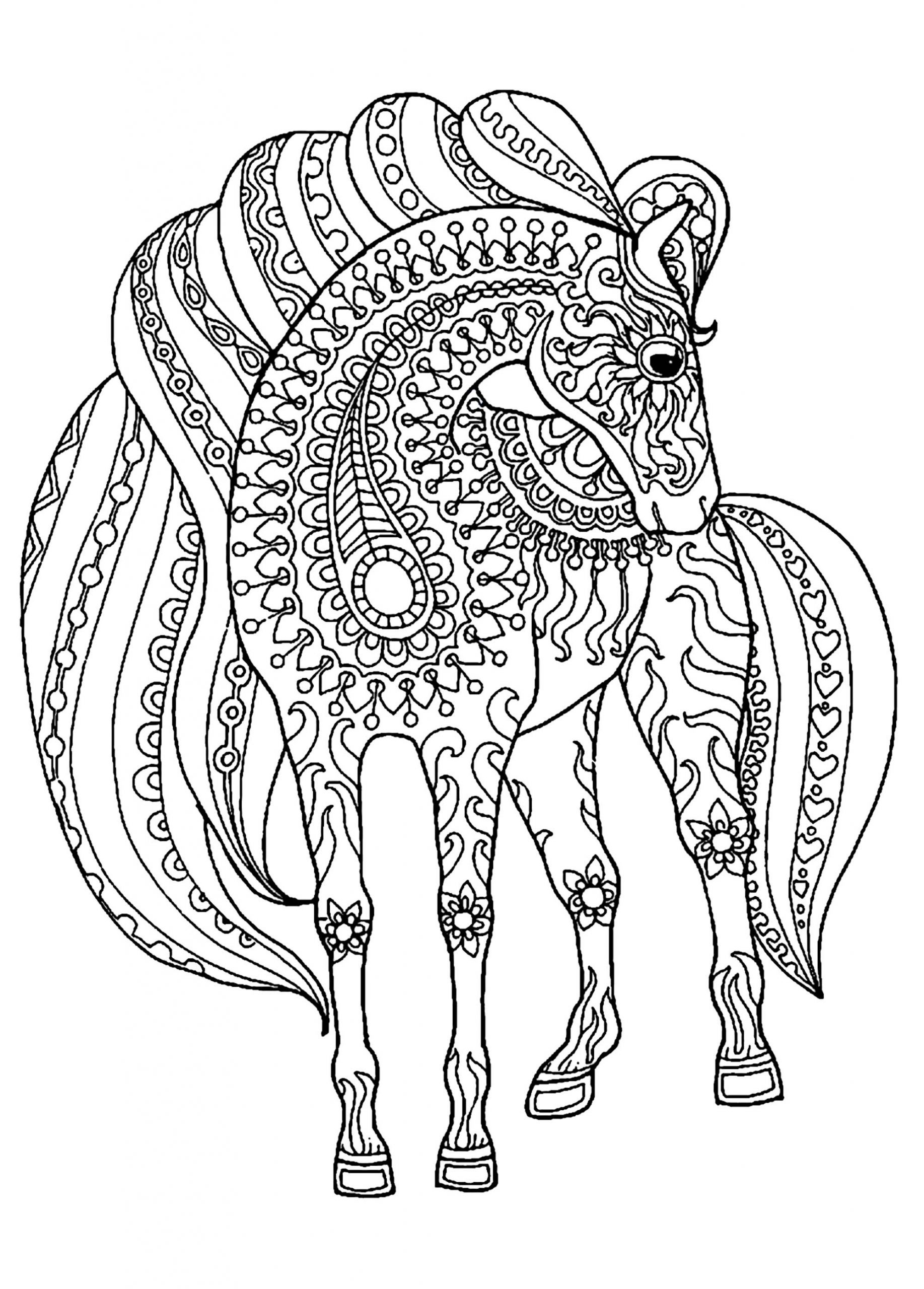 image=chevaux coloriage cheval motifs zentangle simples 1