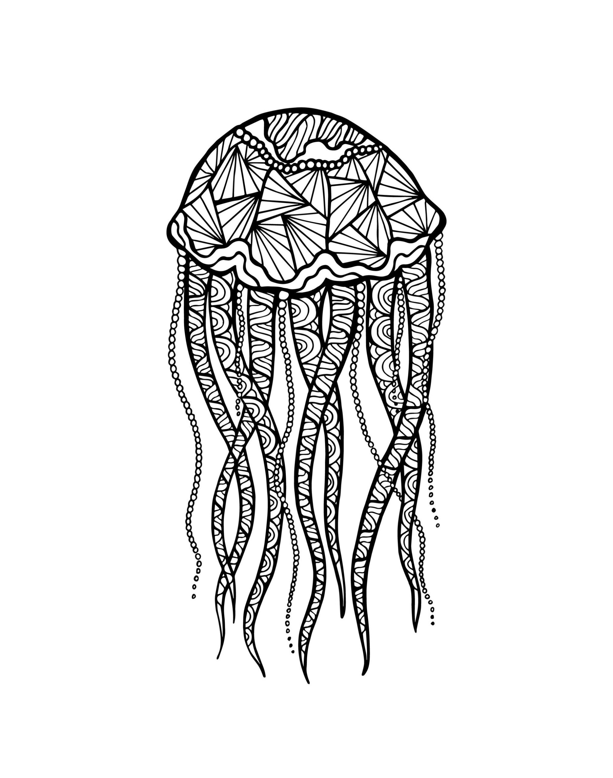 image=zentangle zentangle a colorier meduse par meggichka 1