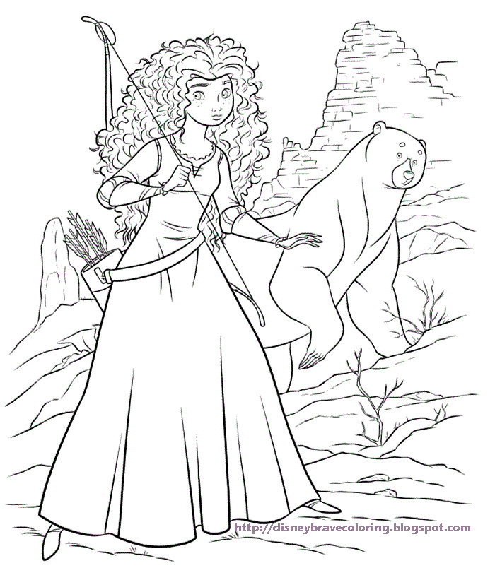 free brave coloring pages
