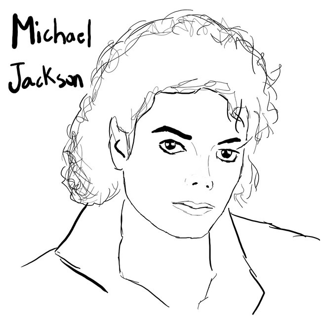 coloriage michael jackson