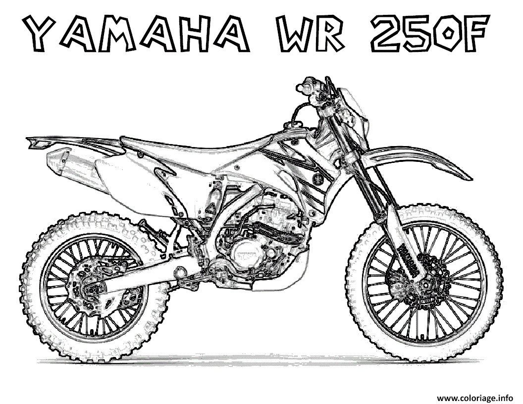 motocross 21 coloriage dessin