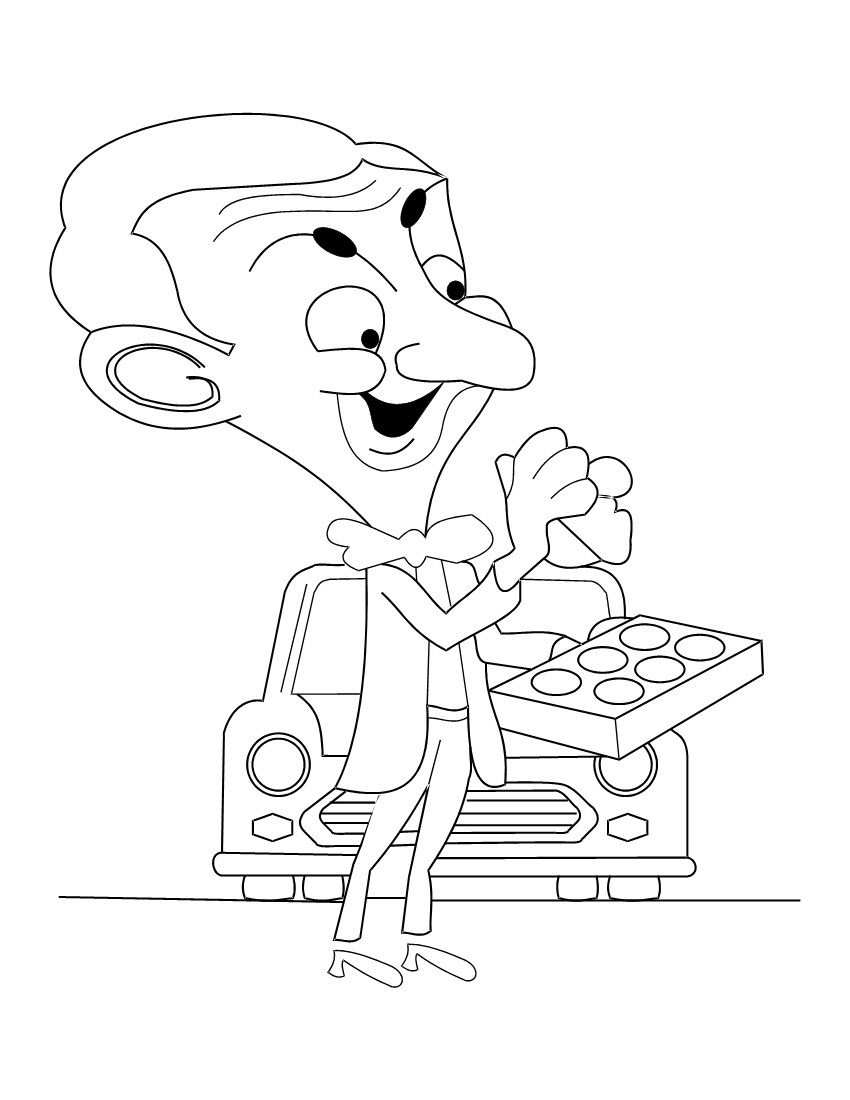 mr bean coloring pages sketch templates