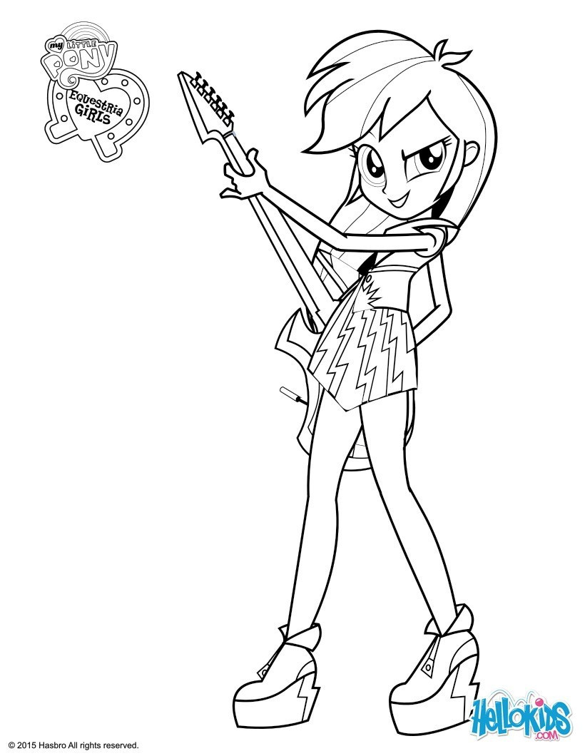 coloriage my little pony equestria girl