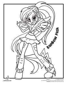 coloriage my little pony equestria girl a imprimer