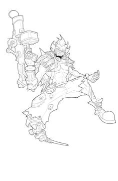 coloriage overwatch bastion 14 best overwatch chacal junkrat images on pinterest