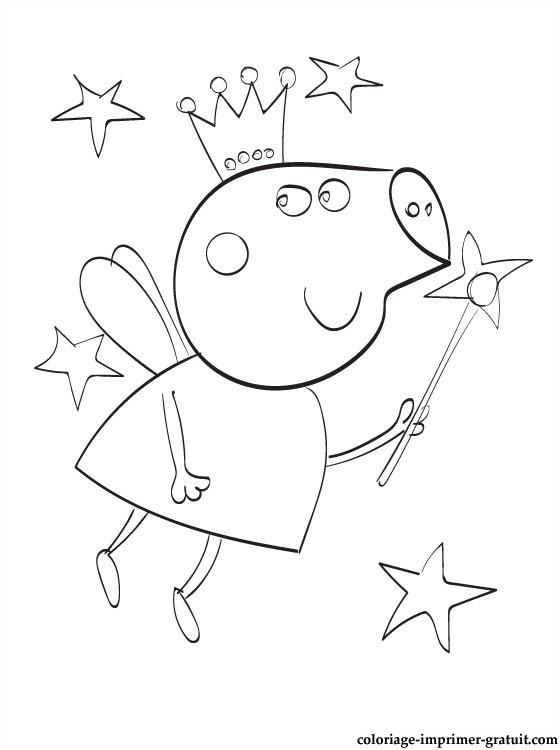 coloriage peppa fee a colorier