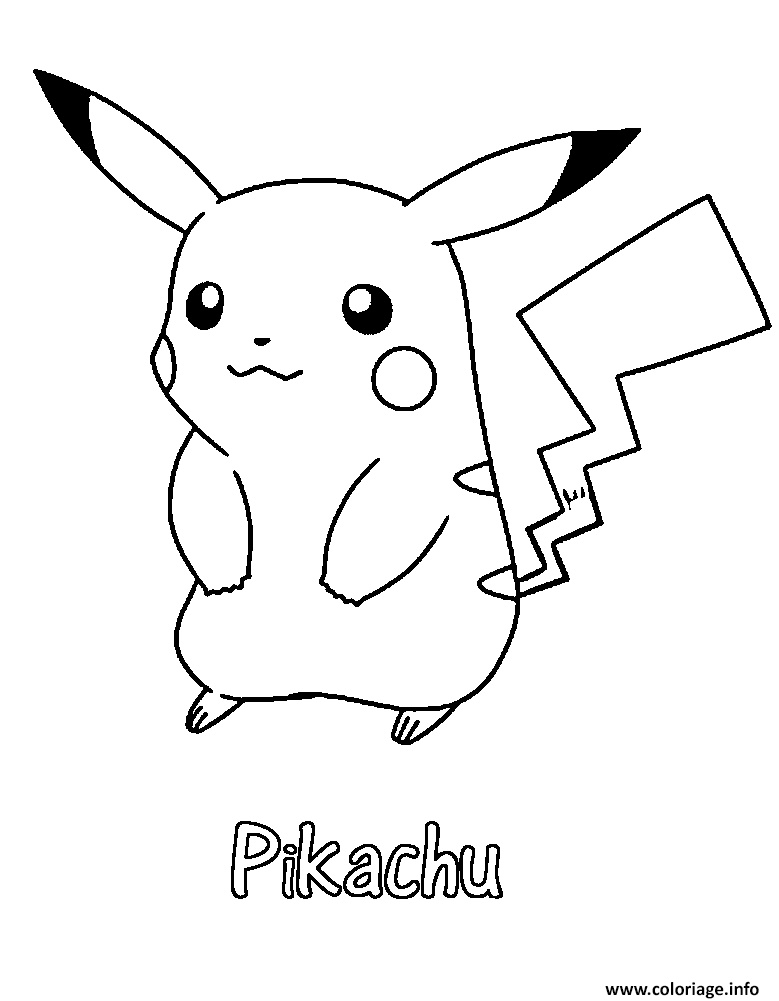 pikachu 31 coloriage dessin