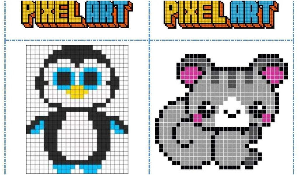 coloriage pixel art facile fichier mod¨les pixel art pour les temps d autonomie