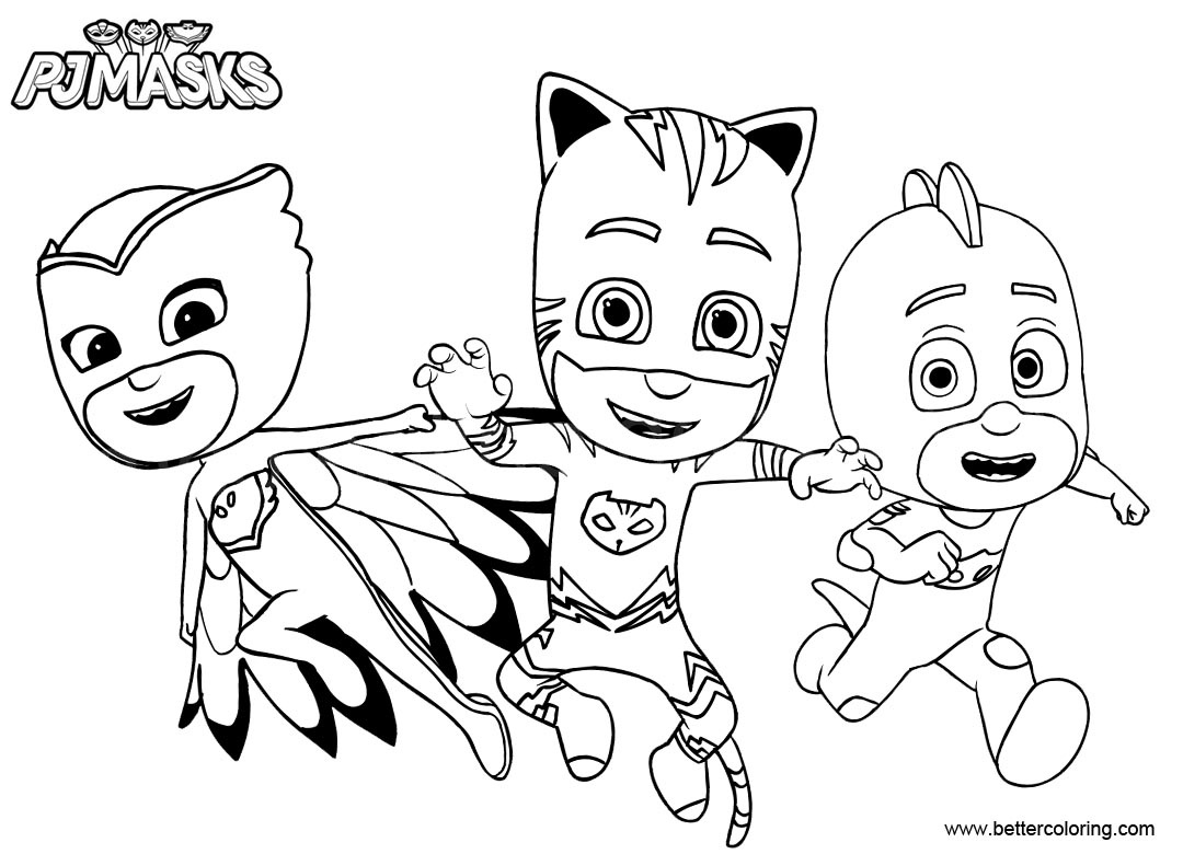 catboy from pj masks coloring pages