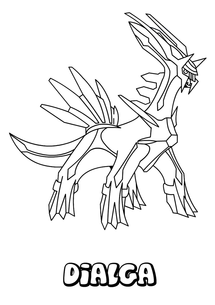 pokemon dialga coloring pages ideas