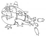 lougaroc forme nocturne pokemon soleil lune coloriage dessin