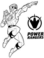 tag coloriage power rangers jungle fury