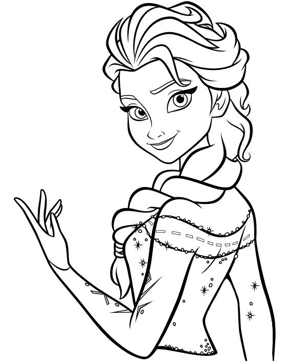 dessin facile la reine des neiges