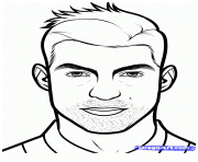 coloring messi and ronaldo sketch templates