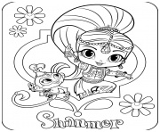 shimmer and shine printable coloring pages book
